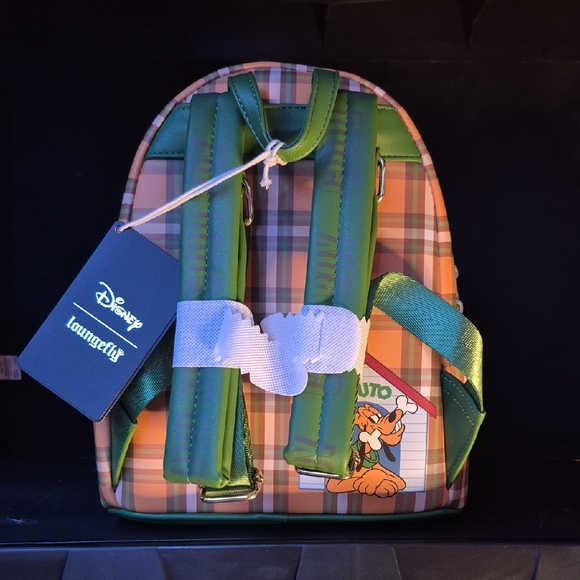 Loungefly Plaid Pluto Kids Backpack - Picture 2 of 3